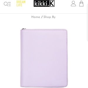 ISO Kikki K Lavender Zip Binder